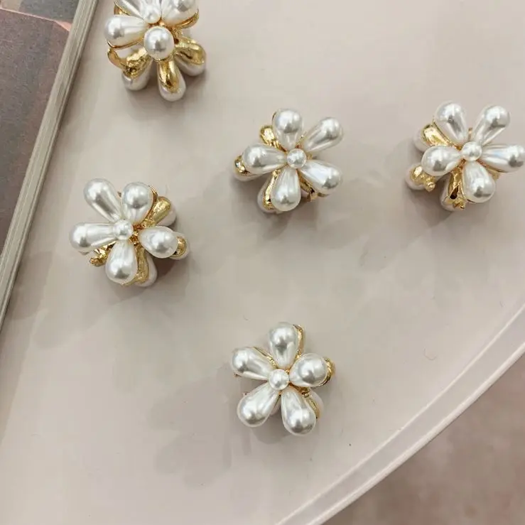 Fashion Women New Design Girls Hair Accessories Small Hair Claws Metal Gold Flower Hair Claw Clip