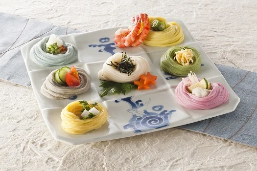 Japan, High Quality Food, Somen Noodles, various kinds of Color