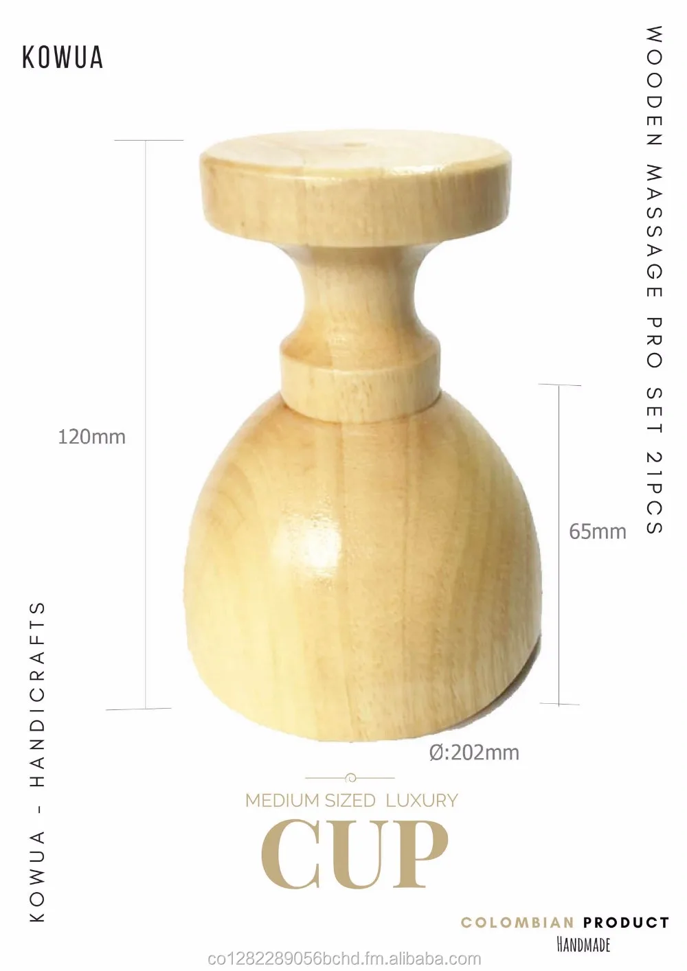 
Swedish Roller Cup Massager, wood therapy massager 