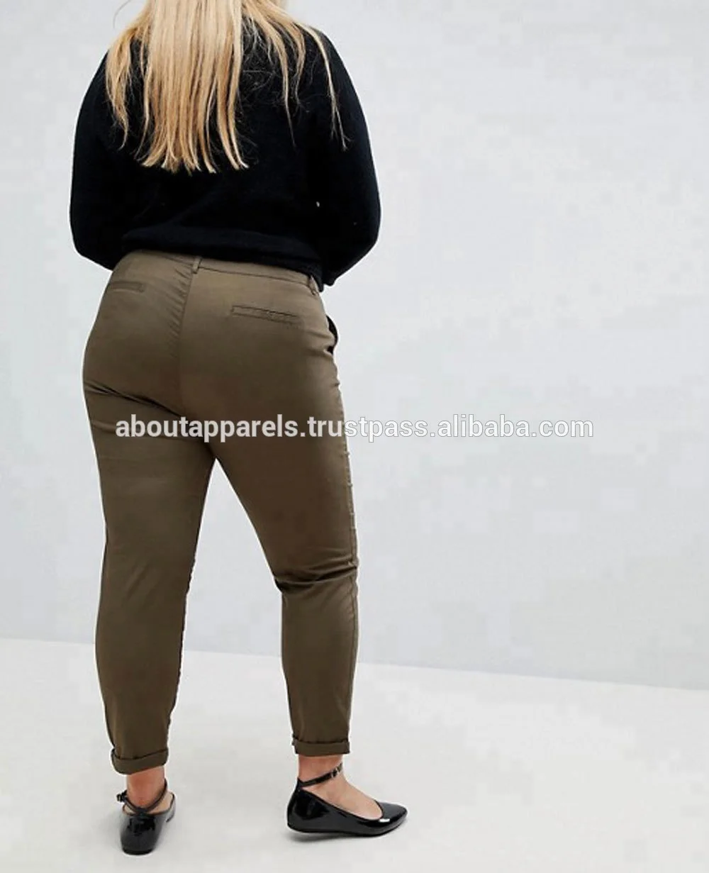 Bulk Wholesale Black Ripped Cotton Ladies Fashion New Design Pants & Trousers