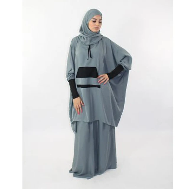 
New style jilbab khimar with hood and pockets 