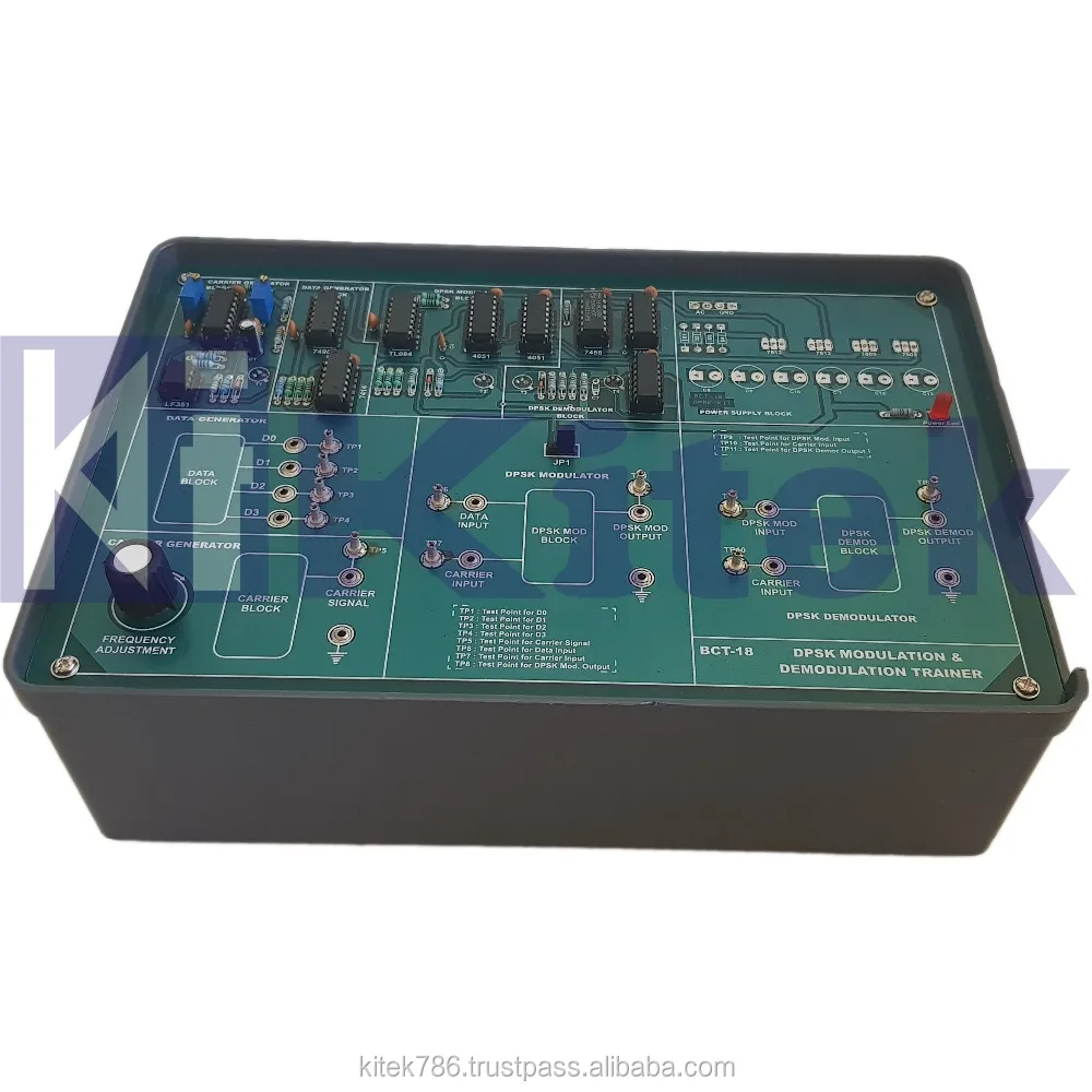 DPSK MOD/DMOD Communication Trainer Kit New Condition Educational Equipment for Training Experimentation in Communication Lab