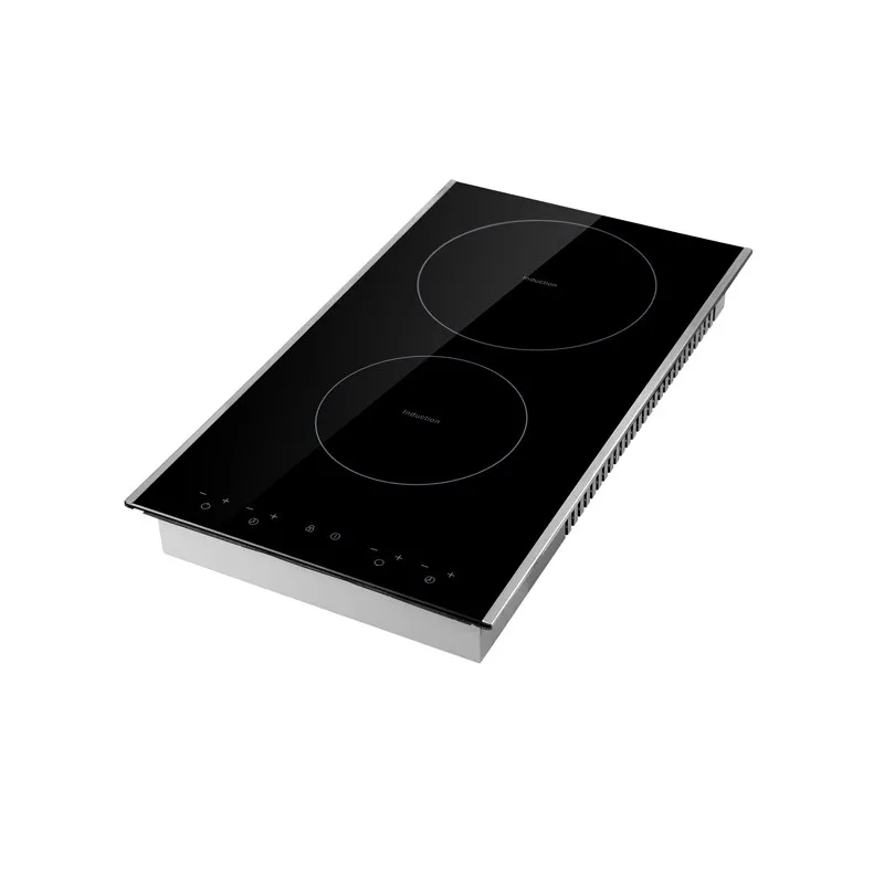 
HD3001 All Metal Housing Material Domino Two Burners Vitro Ceramic Hob 