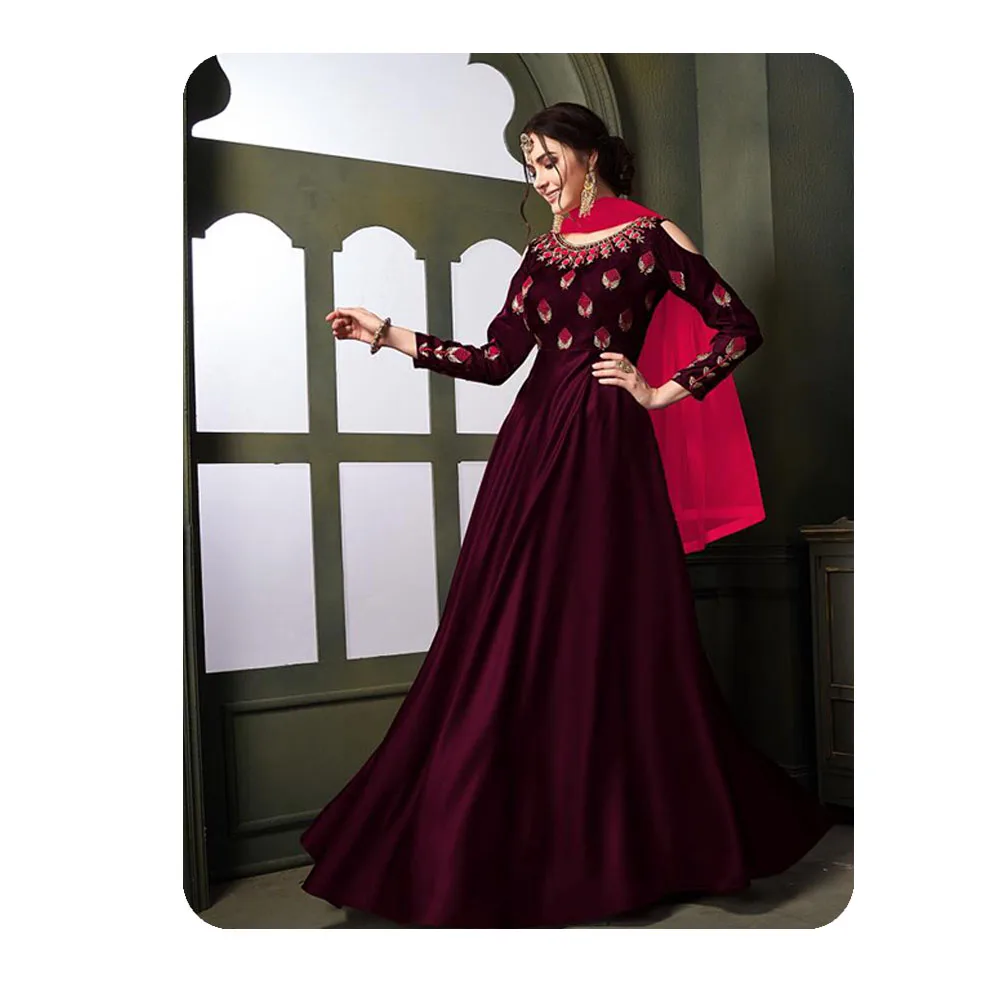 Indian Party Wear Gown Designer 2023 Evening Gowns Latest Design one Piece Party Dress At Best Price