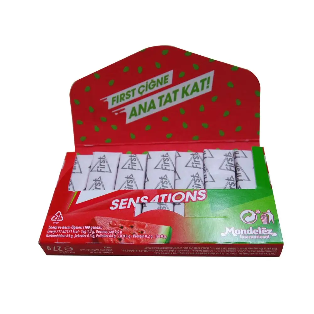 
HALAL FIRST SENSATION CHEWING GUM IN ENVELOPE PACKAGE 