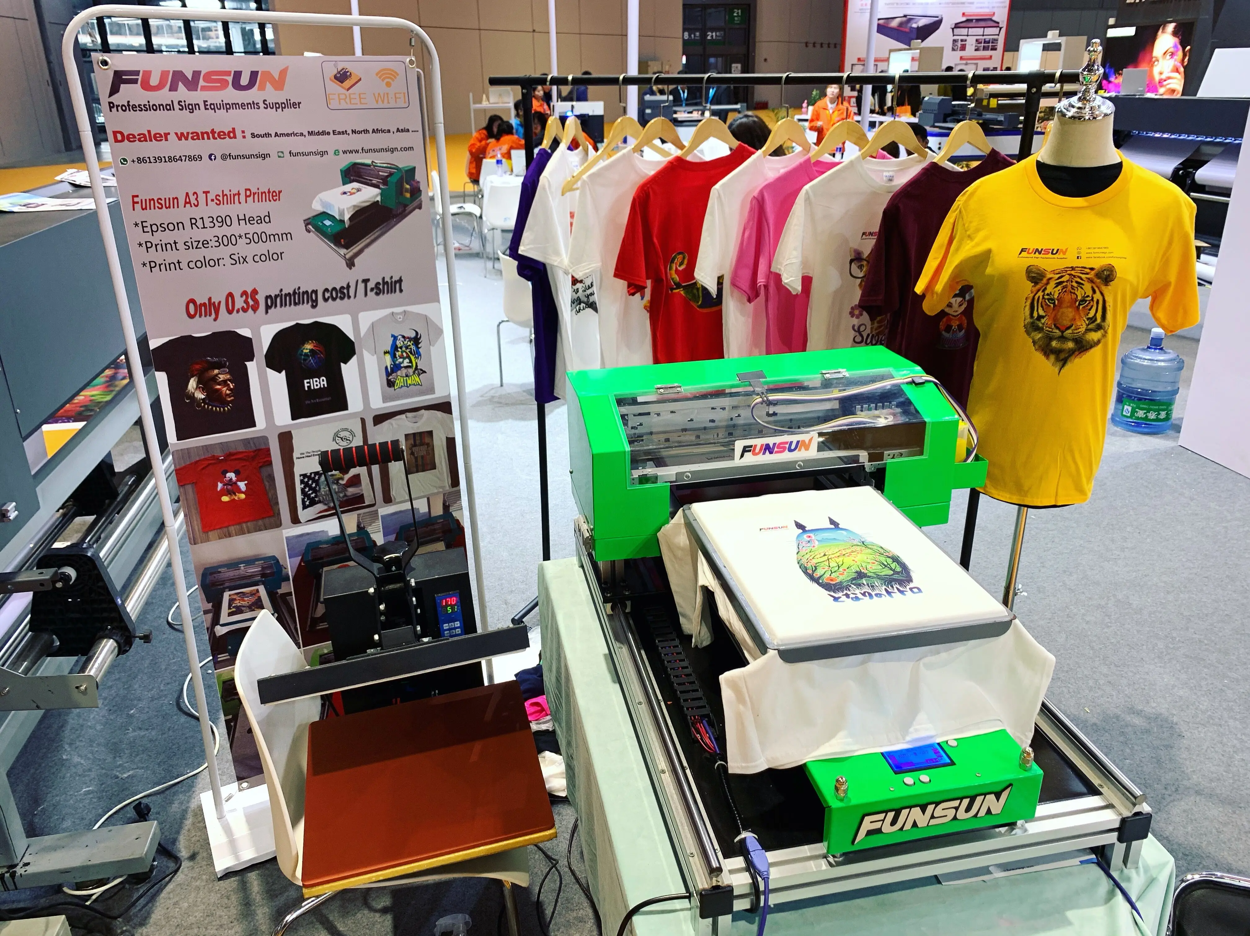 Promotion precio A3 Dtg maquina de impression de ropa toda la ropa de color