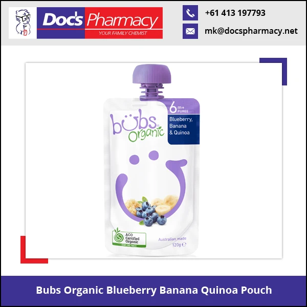 
Bubs Organic BPA Free Australian Certified Organic Baby Food 