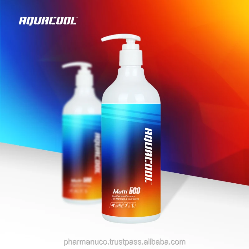 AQUACOOL Multi 500 Pain relief gel cream for for Arthritis Back Pain Sore Muscles Joints Chronic Aches Sports massage care cream