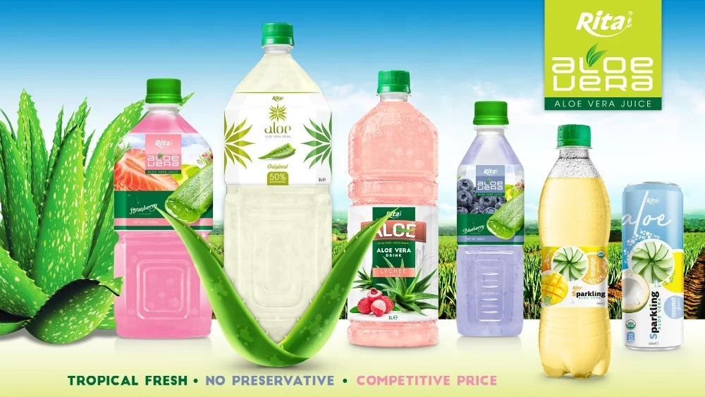 Vietnam Manufacturers 1500 ml Pet Bottle Mango Flavor Aloe Vera Drink