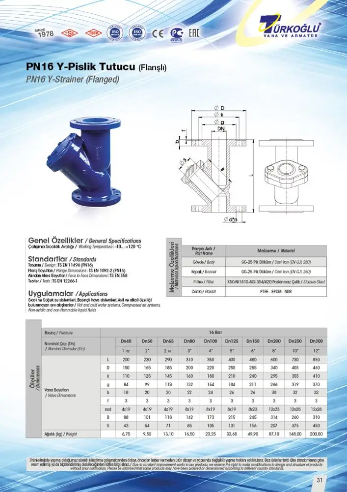 
DN100 Y-Strainer (Filter) 
