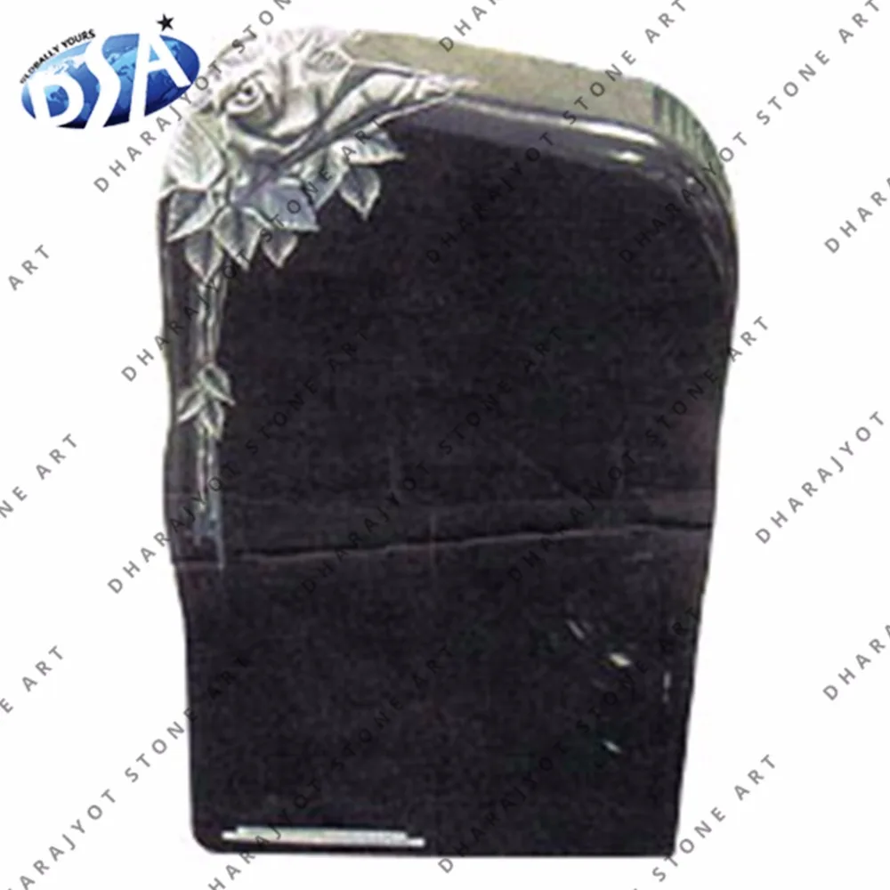 Роза, цветок, резной черный мраморный надгробие и кладбище в японском стиле, памятник, гранит, продажа, набор камней, упаковка, графическое кладбище