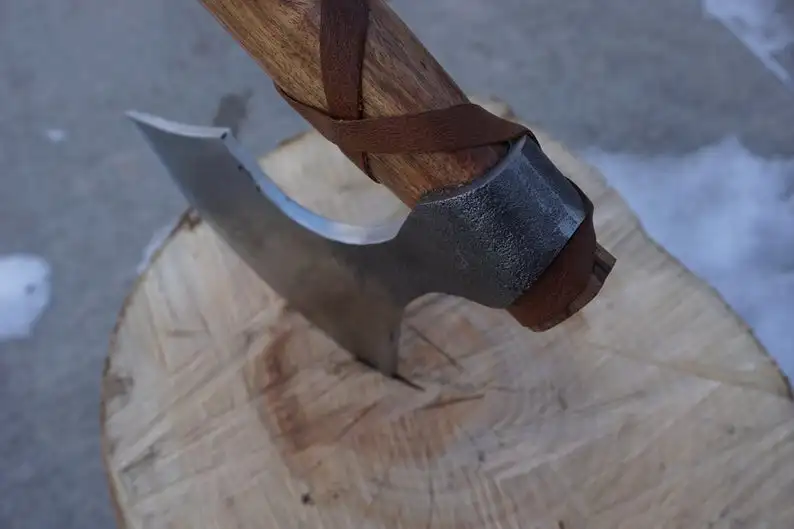 HANDMADE 5160 STEEL VIKING AXE TOMAHAWK FOR  VIKING FUNCTIONAL AXE V-0004