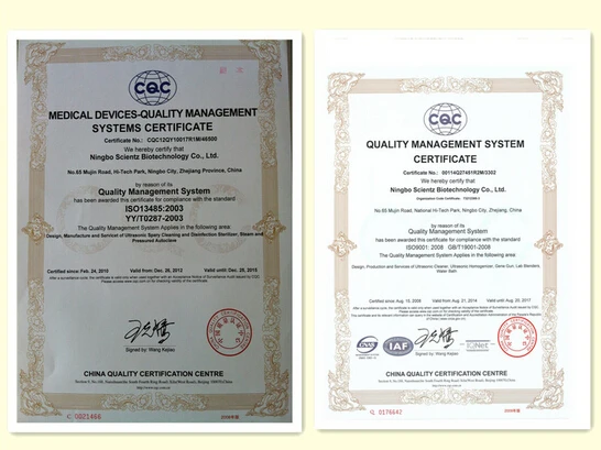 JY88-IIN Scientz 250W 10-200ml ultrasonic homogenizer/Probe Sonicator