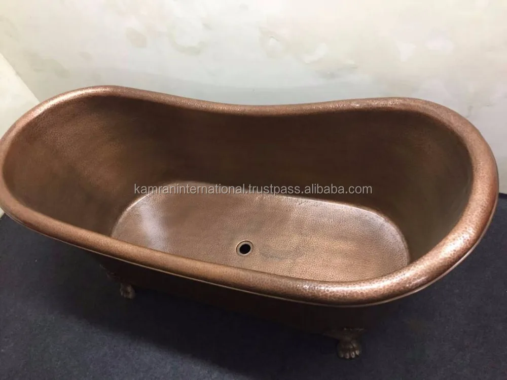 ADULT APPLICATION 100% COPPER ANTIQUE OVAL BATH TUB, CLASSICAL PURE COPPER FREESTANDING BATH TUB