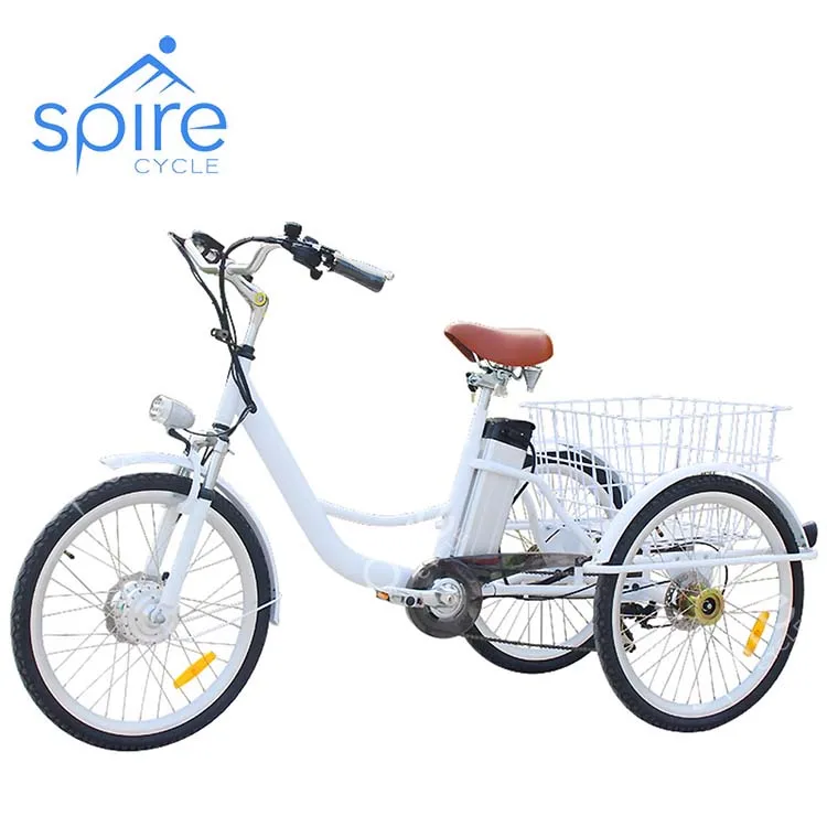 Electric adult transport tricycle with 7 speeds