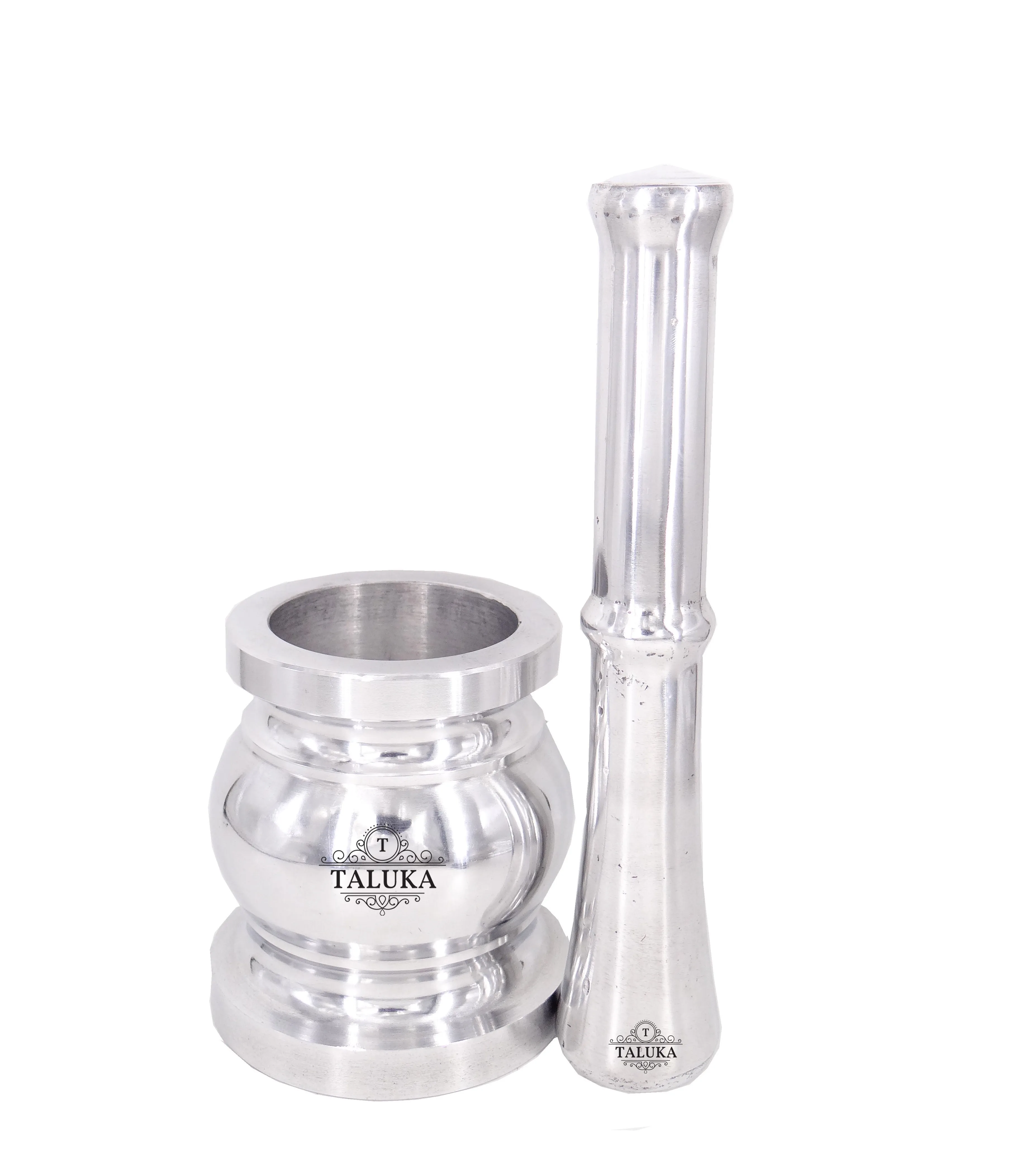 Best Selling Solid Handi Design Aluminium Mini Mortar And Pestle Set