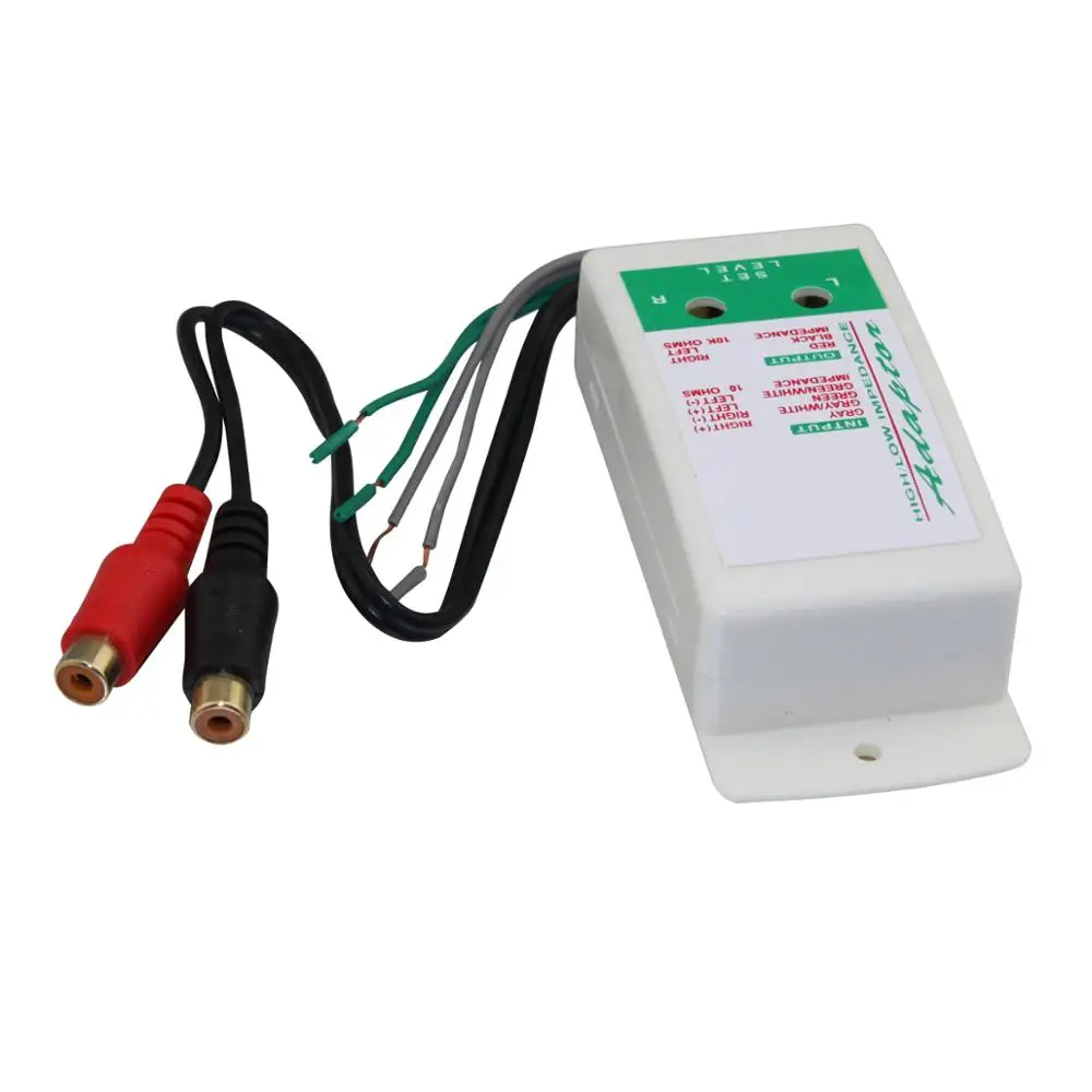 NEW LINE LEVEL CONVERTER HIGH TO LOW SPEAKERS TO RCA AD-105