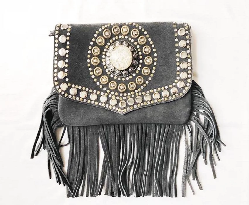 
Handmade Moroccan Genuine Suede hand/shoulder Bag 