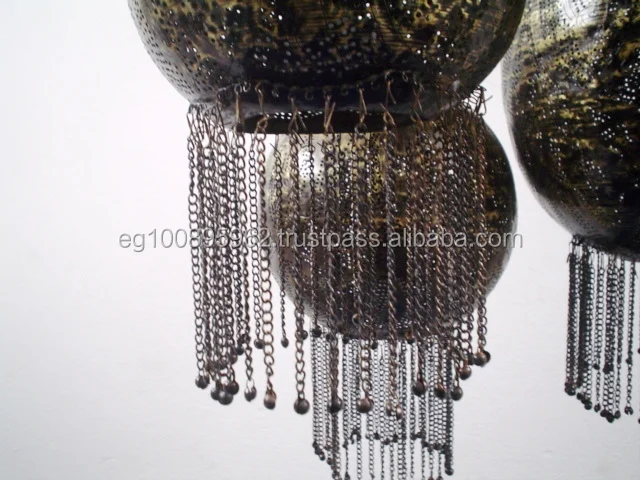 BR224 Mosaic Ceiling Fixture Poly Pendant Balls Moroccan LED Chandelier