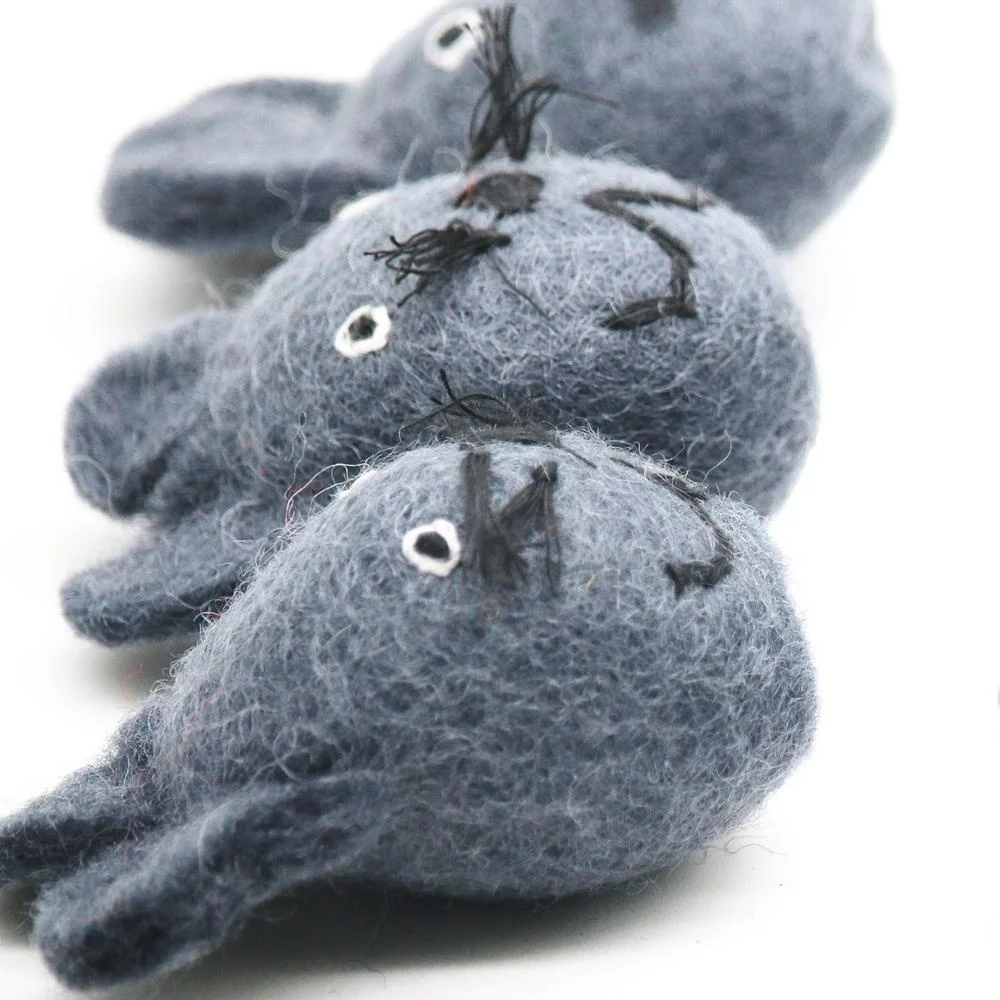 FPT-001, Kids School Supplies, Felt Pencil Holders with Animal Heads and Toys, Pencil Cases and Covers, Felted by Nepalese Women