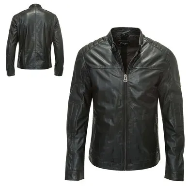 New Design Brown Men Jacket / Fully Customized Plus Size Jacket / Zipper Closure Leather Jacket For Men