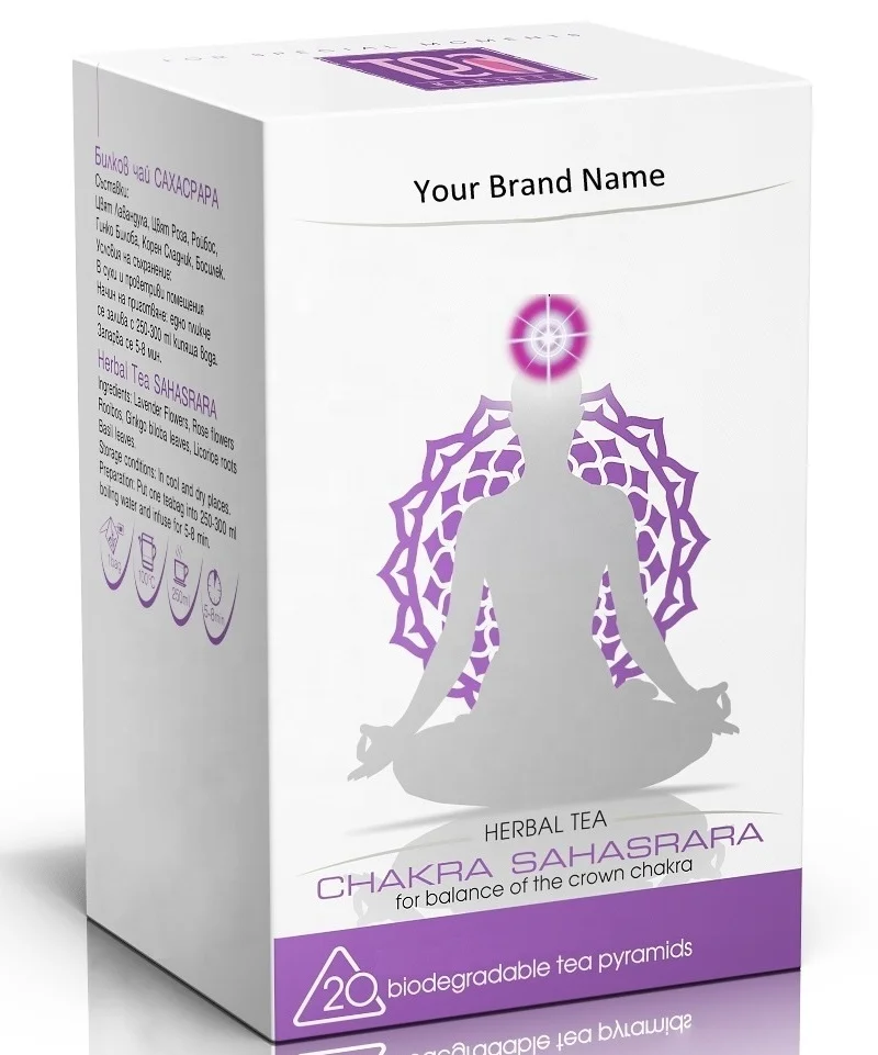 Травяной чай чакра Сахасрара натуральный продукт | Частная марка | Оптовая продажа | Опт | Сделано в ЕС