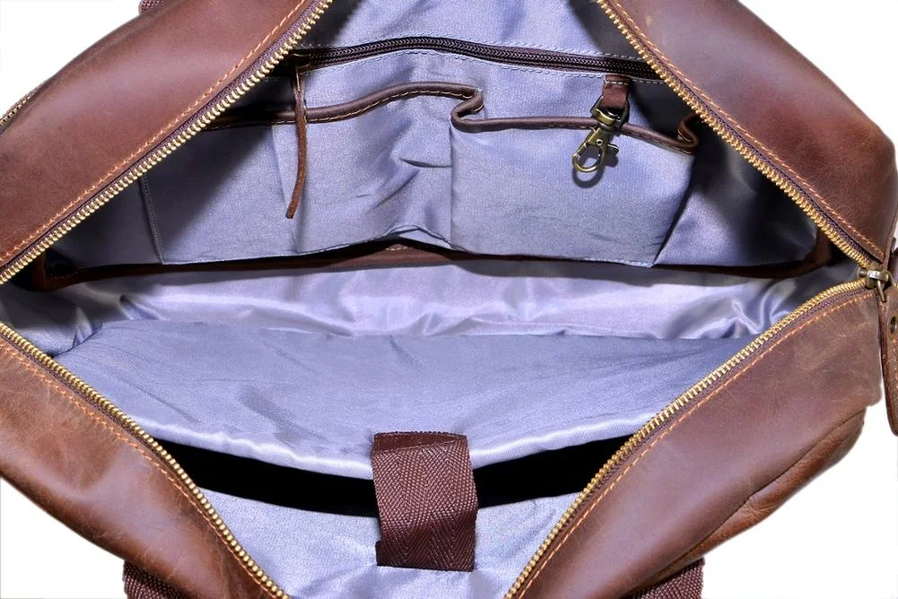Genuine Vintage Leather Laptop Bag full grain leather leather messenger bags men shoulder bag