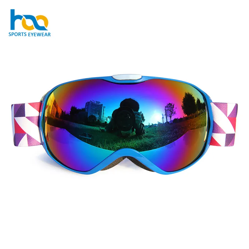 Factory Wholesale Dual Spherical Lens Children Snow Sunglasses Kids Snowboard Googles