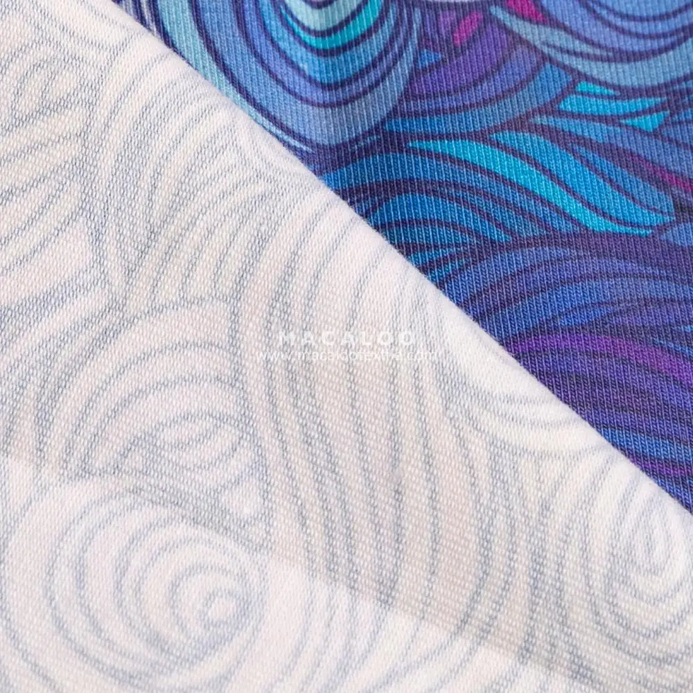 Amazing quality super soft customized digital printed stretch cotton jersey fabric for baby clothes