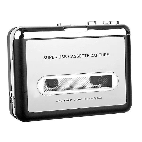 CP022 Classic Cassette Tape to MP3 CD PC converter via USB, Portable USB Cassette Tape Player Captures MP3 Audio Music