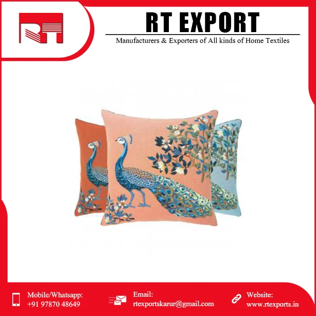 Exporter Quality 100% Pure Cotton Material Custom Digital Printed Cushion Covers with Personalized Logo