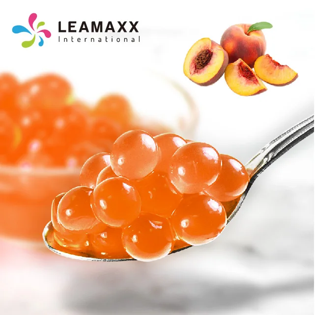 Taiwan MIT Bubble Tea оптовая продажа персиковый пепинг лопнувший шарик для сока Boba поставщик магазина молочного чая