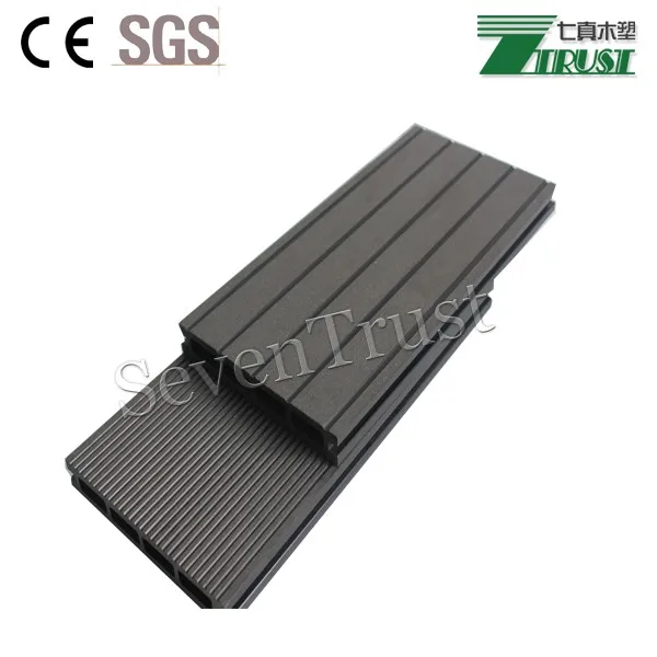 Seven Trust swimming pool cheap tiles anti-scratch wpc decking outdoor boards wood decking composite decking