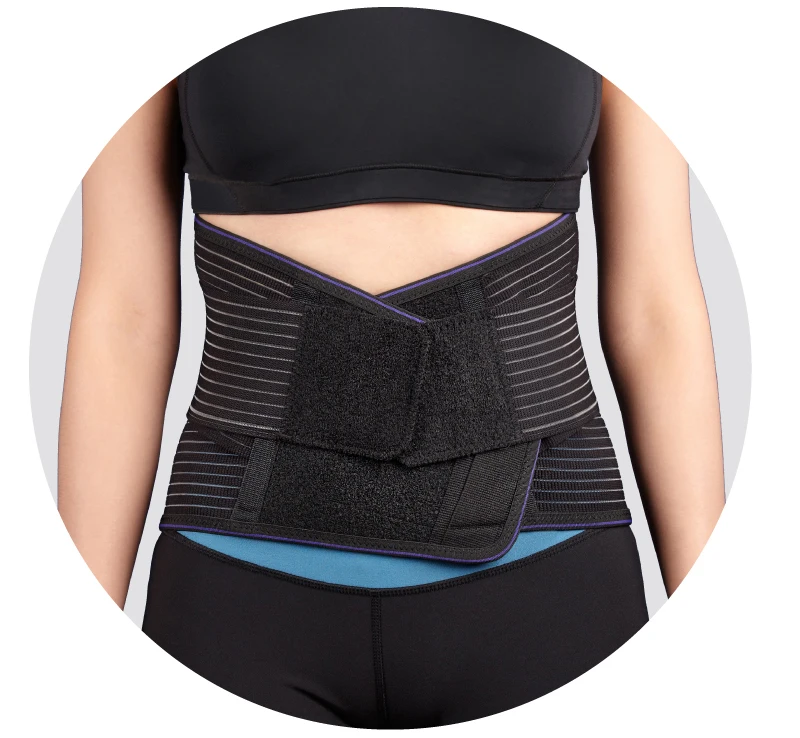 Breathable compression Elastic Metal Adjustable Back Brace Support Waist Wrap Universal Back Brace