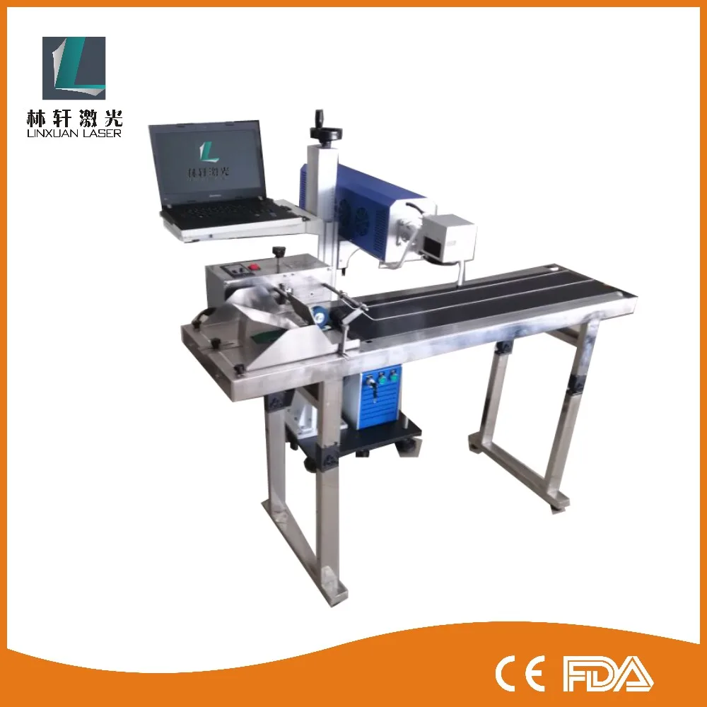 Industrial laser printer for metal/plastic/pet bottles/glass