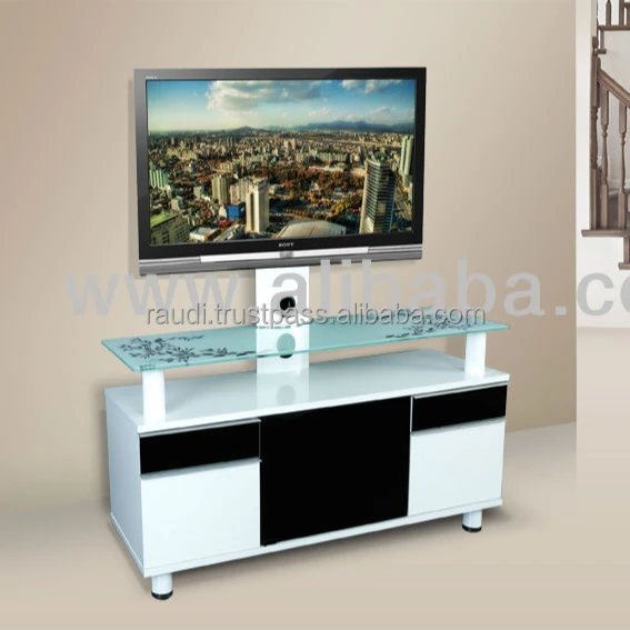 Подставка для телевизора с поворотным механизмом, подставка для телевизора черного и белого цвета с выдвижным ящиком