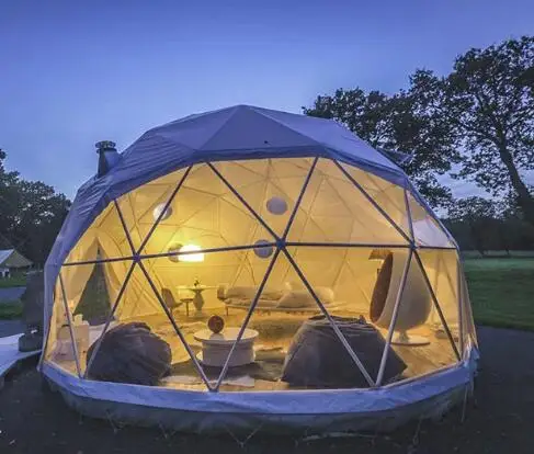 Comfortable Dome house Tent with Shower Room For Living