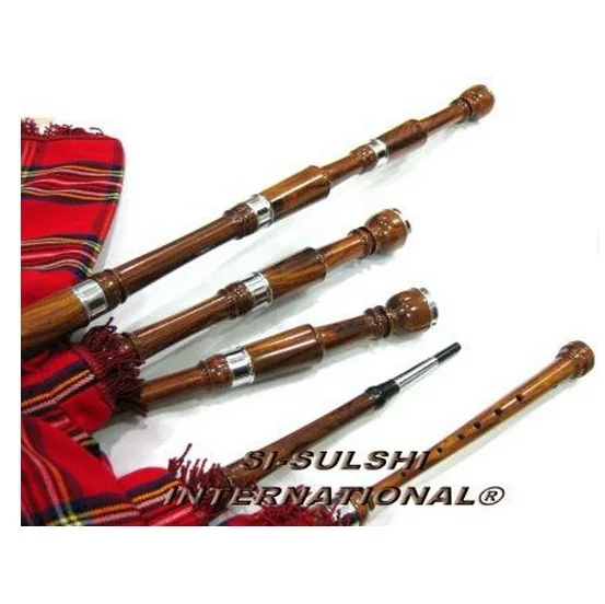 SI - GREAT HIGHLAND BAGPIPE SET ( ROSEWOOD )