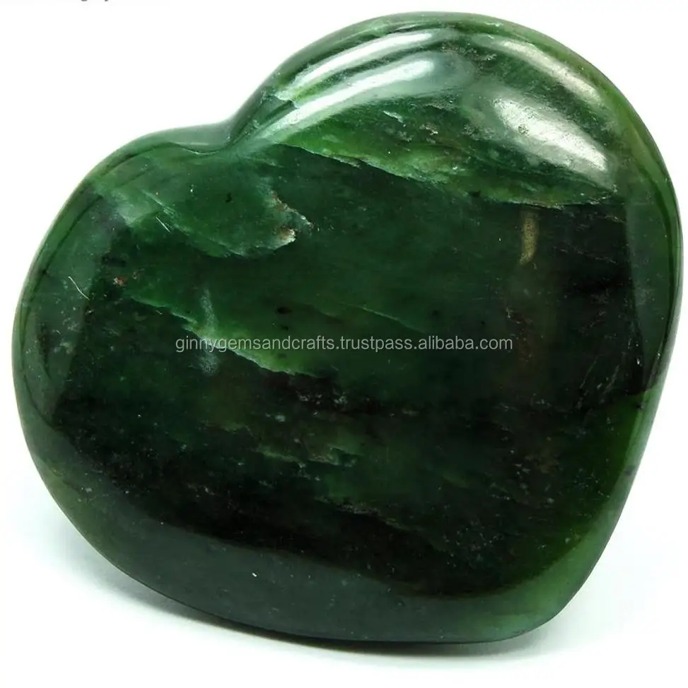 Love Marriage Gemstone A++ Nephrite Jade Engagement Ring Stone