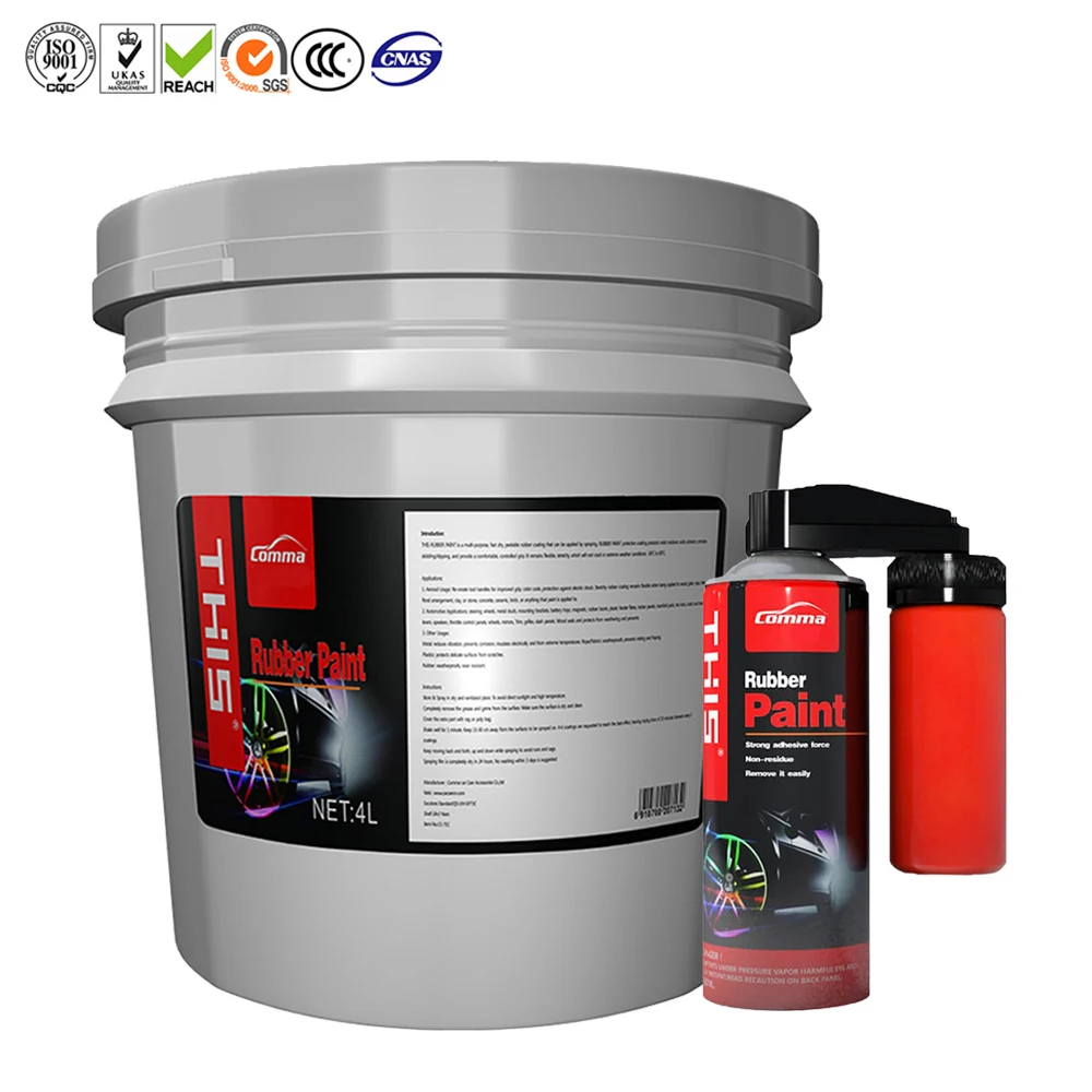 
450Ml 4L Peelable Plasti Spray Paint wall coating Rubberized Dip 