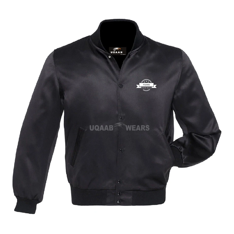 Varsity Baseball Bomber Harrington College Jacket Stain Polyester Casual Varsity Nylon Sports  Baseball Jackets Wholesale