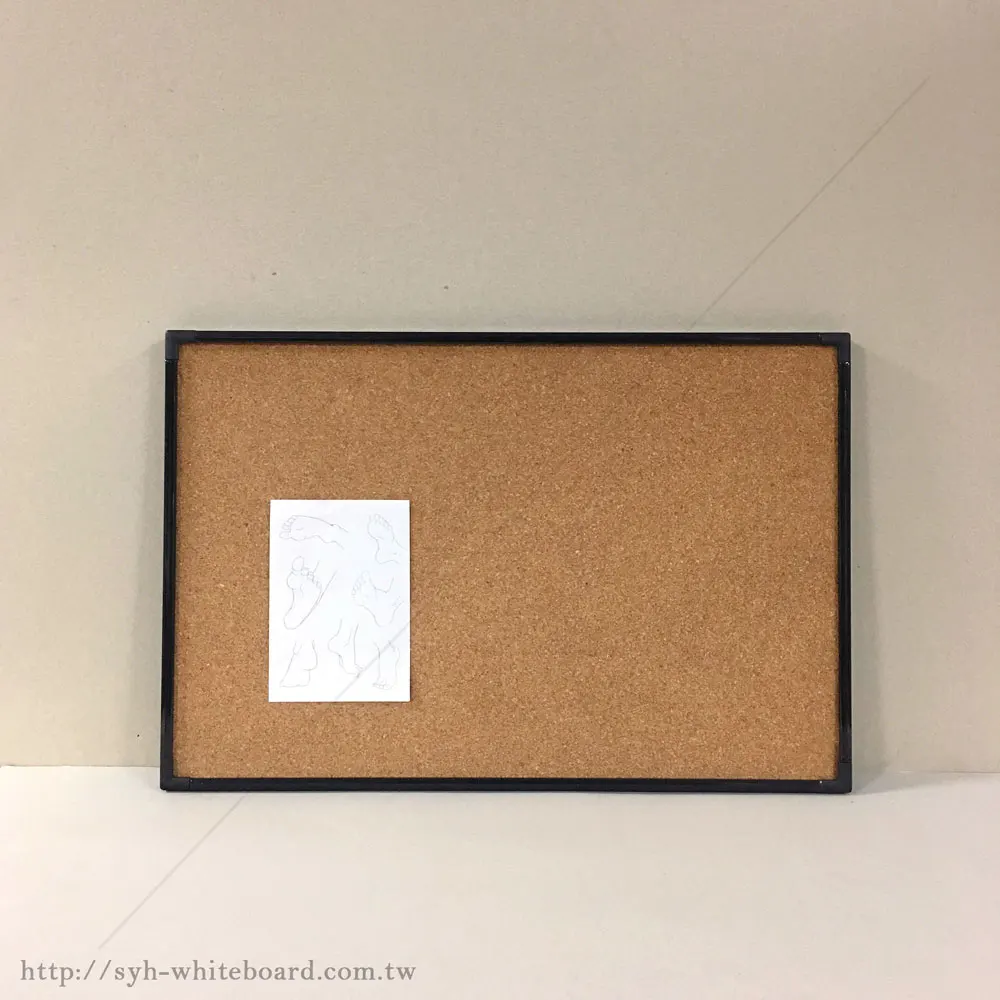 High quality Cork bulletin board with Aluminum frame & plastic corner