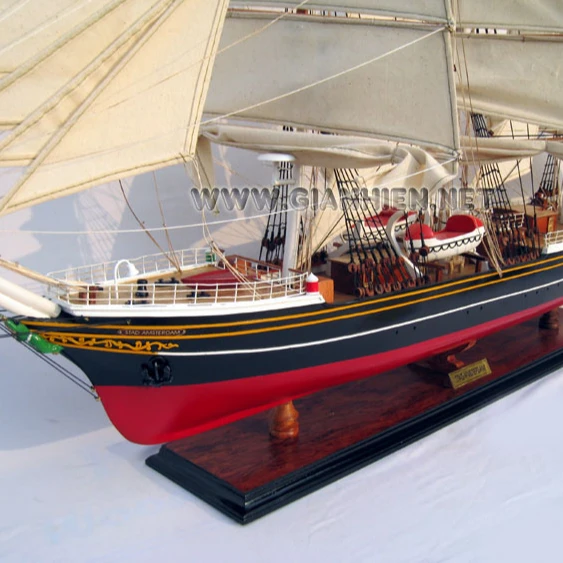 Стад Амстердам деревянный высокий корабль модель-ручная работа из Вьетнама