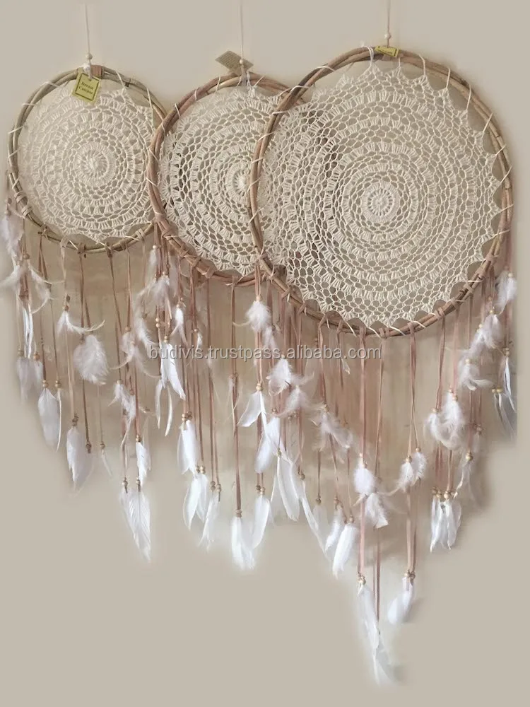 Cheap Rattan Macrame Dream catcher ring 2020 Bali indonesia