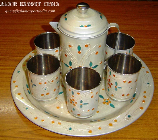 Antique Design Solid Quality Big Size Metal Pure Copper Jug and glass For Drinking for customized size cheap price with selling
