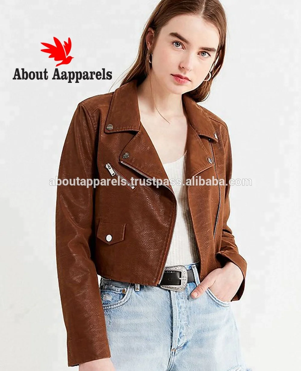 New European Style Winter Slim Fit sheep & Suede Leather Waxed Short Body suede Leather Jackets For