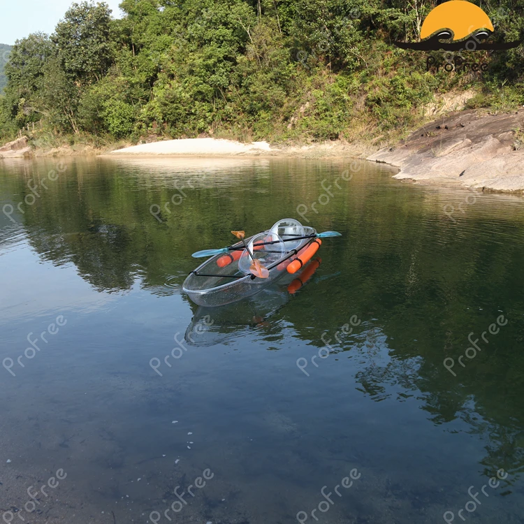 2018 Lishen cheap transparent plastic leisure life kayak