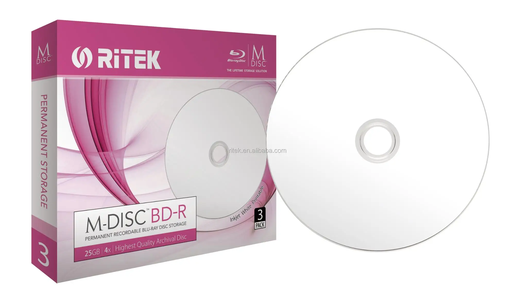 
RITEK M-DISC DVD Up to 1,000 years 
