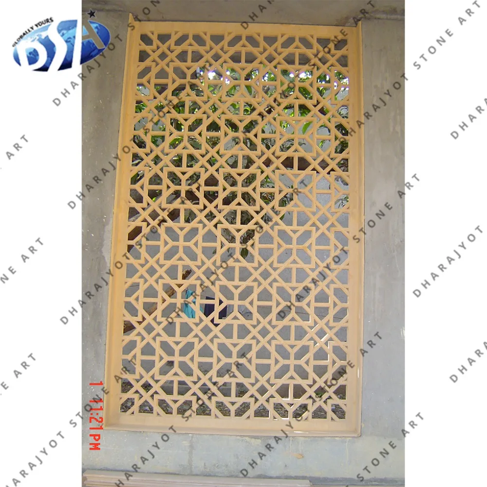 Желтое песчаное окно Jali Decor