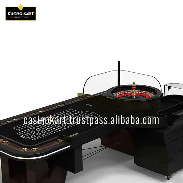 Professional Casino Quality Modern Black Pantheon Roulette Table (Without Wheel System) Made In India